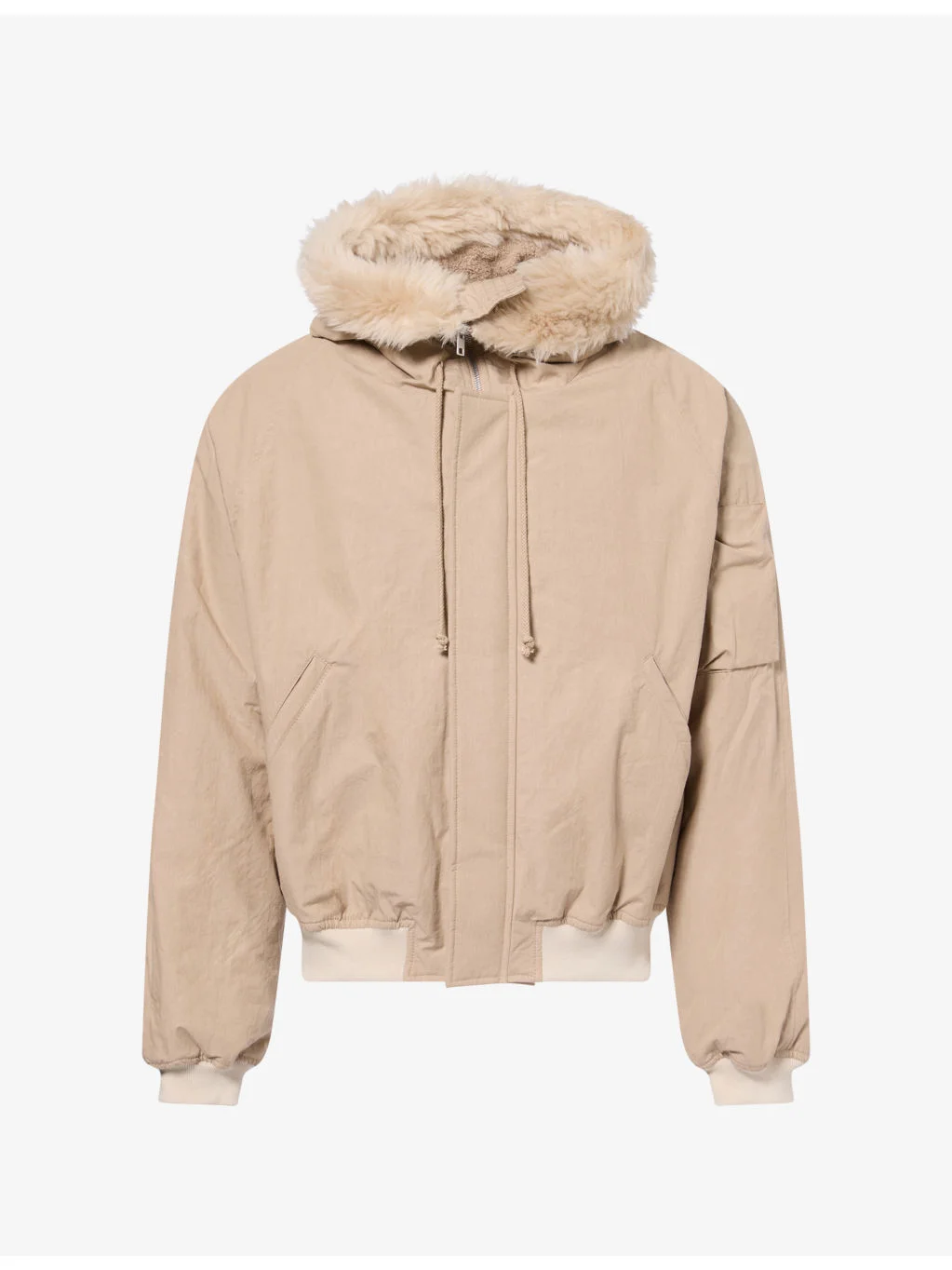 Helicopter Wool-Trim Cotton Jacket - 1