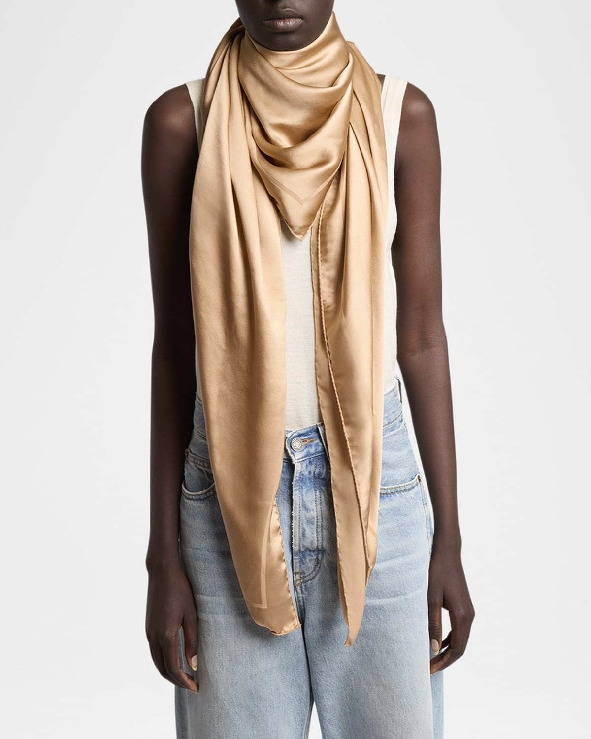Silk YSL Printed Silk Scarf - 2