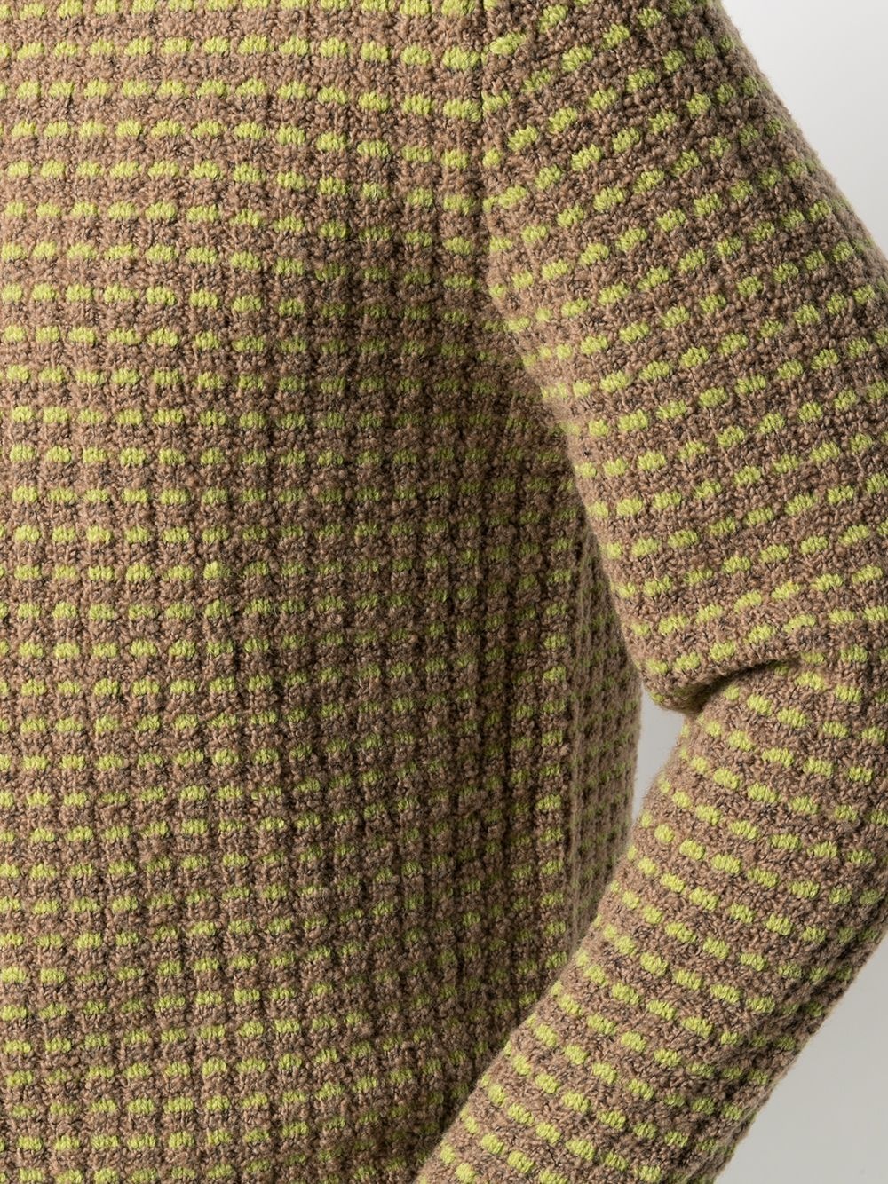 check pattern knitted jumper - 5