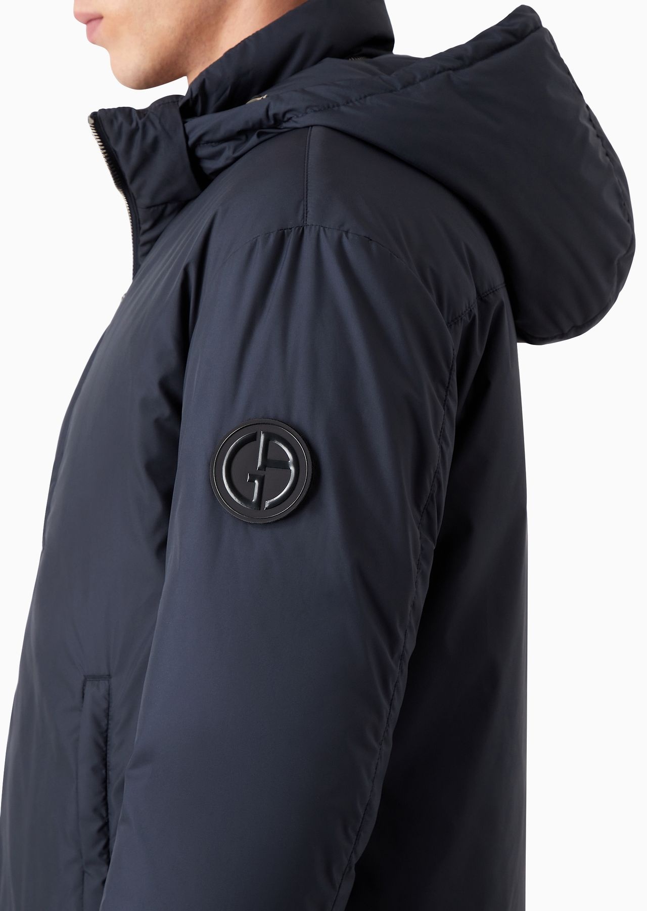 Hooded blouson with goose-down padding ASV - 6