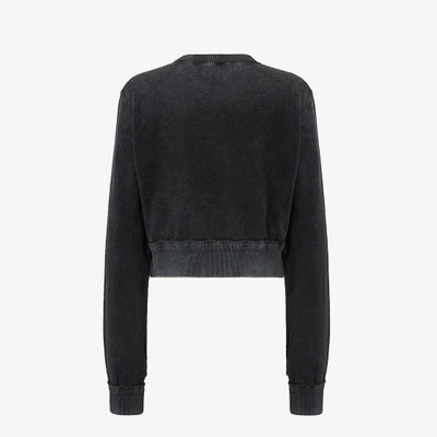 FENDI Long-sleeved cropped sweatshirt. Part of the Fendi by Marc Jacobs limited edition, this style is mad outlook