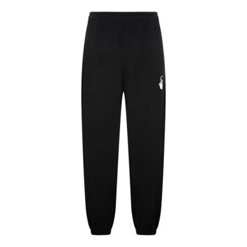 Men's Off-White FW21 Adornment Sports Pants/Trousers/Joggers Black OMCH029R21FLE0011032-1 - 1
