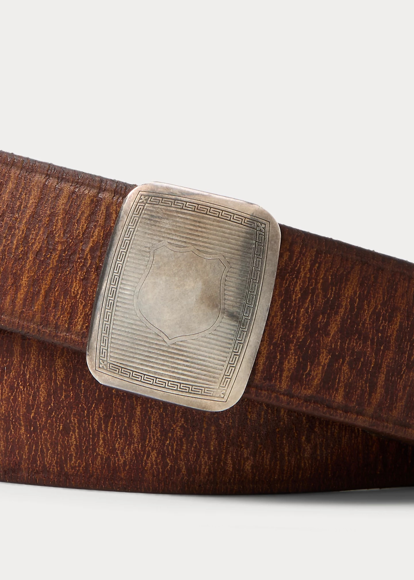 Slider-Buckle Leather Belt - 4
