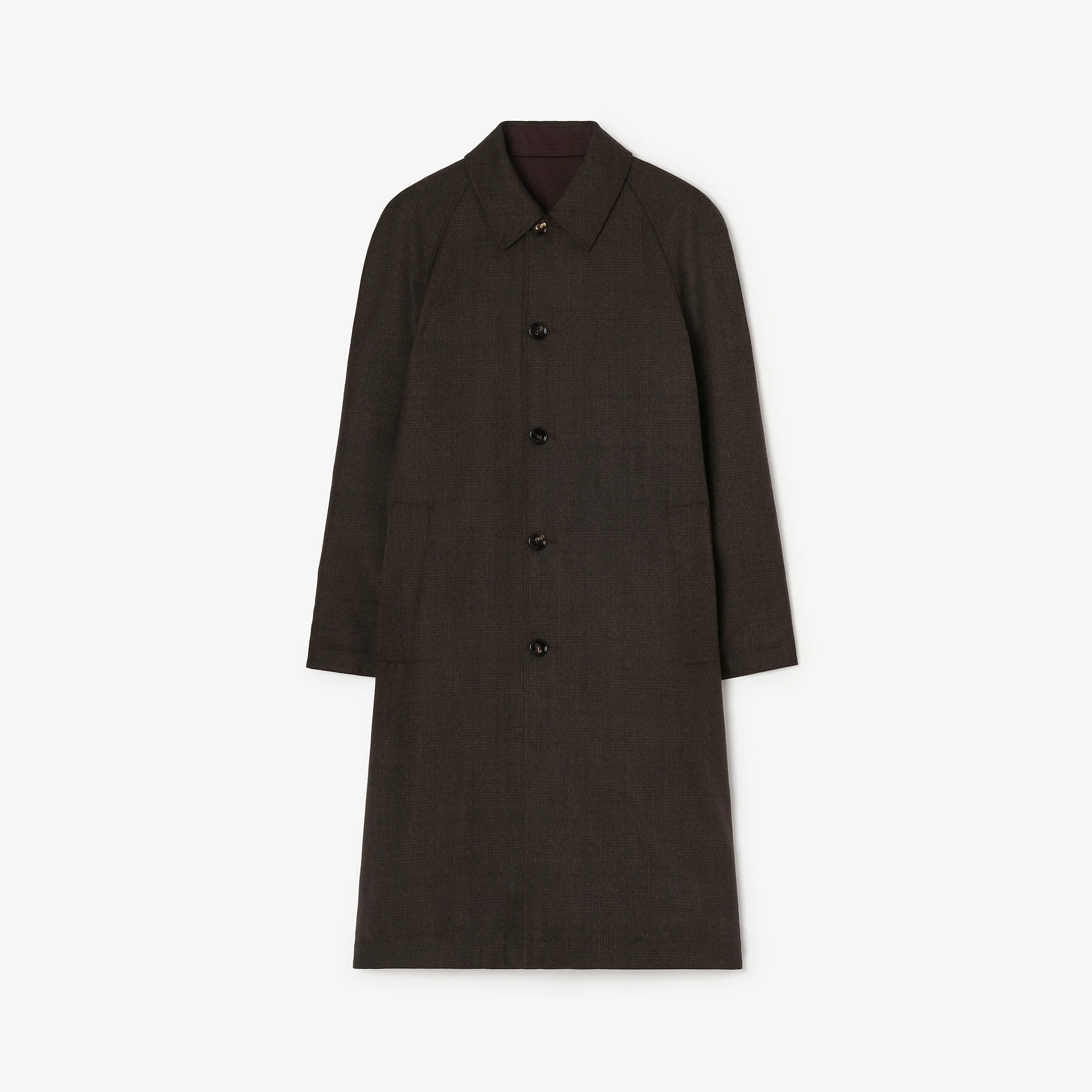 Long Reversible Gabardine Parkbury Car Coat - 1