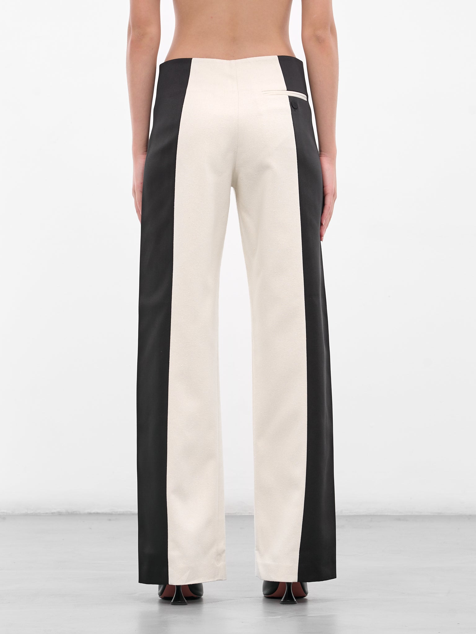 Tuxedo Contrast Silk Trousers - 3