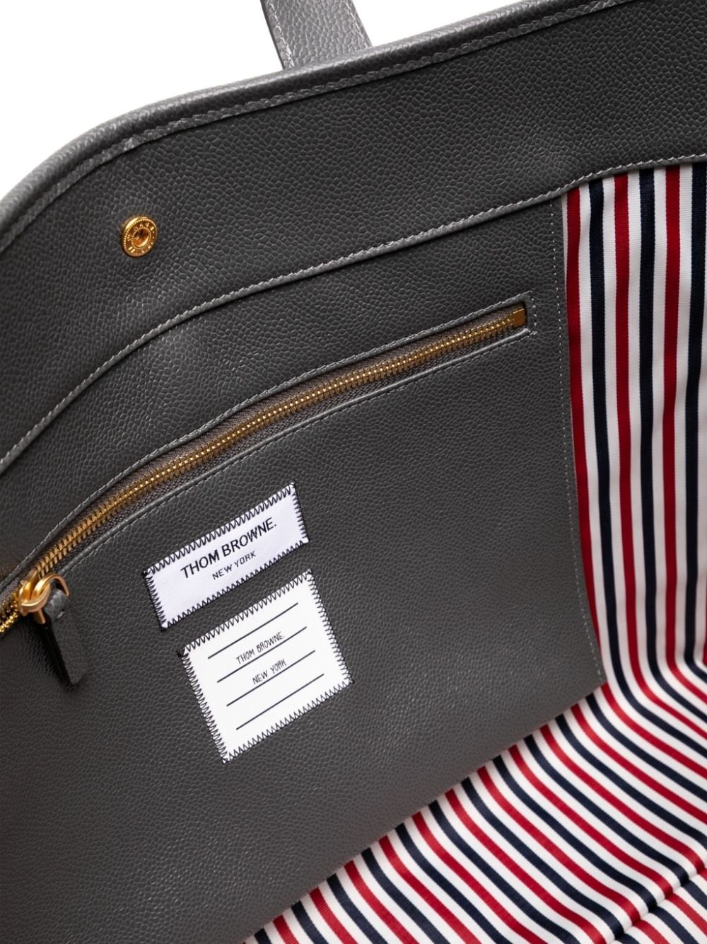 4-Bar leather tote bag - 5
