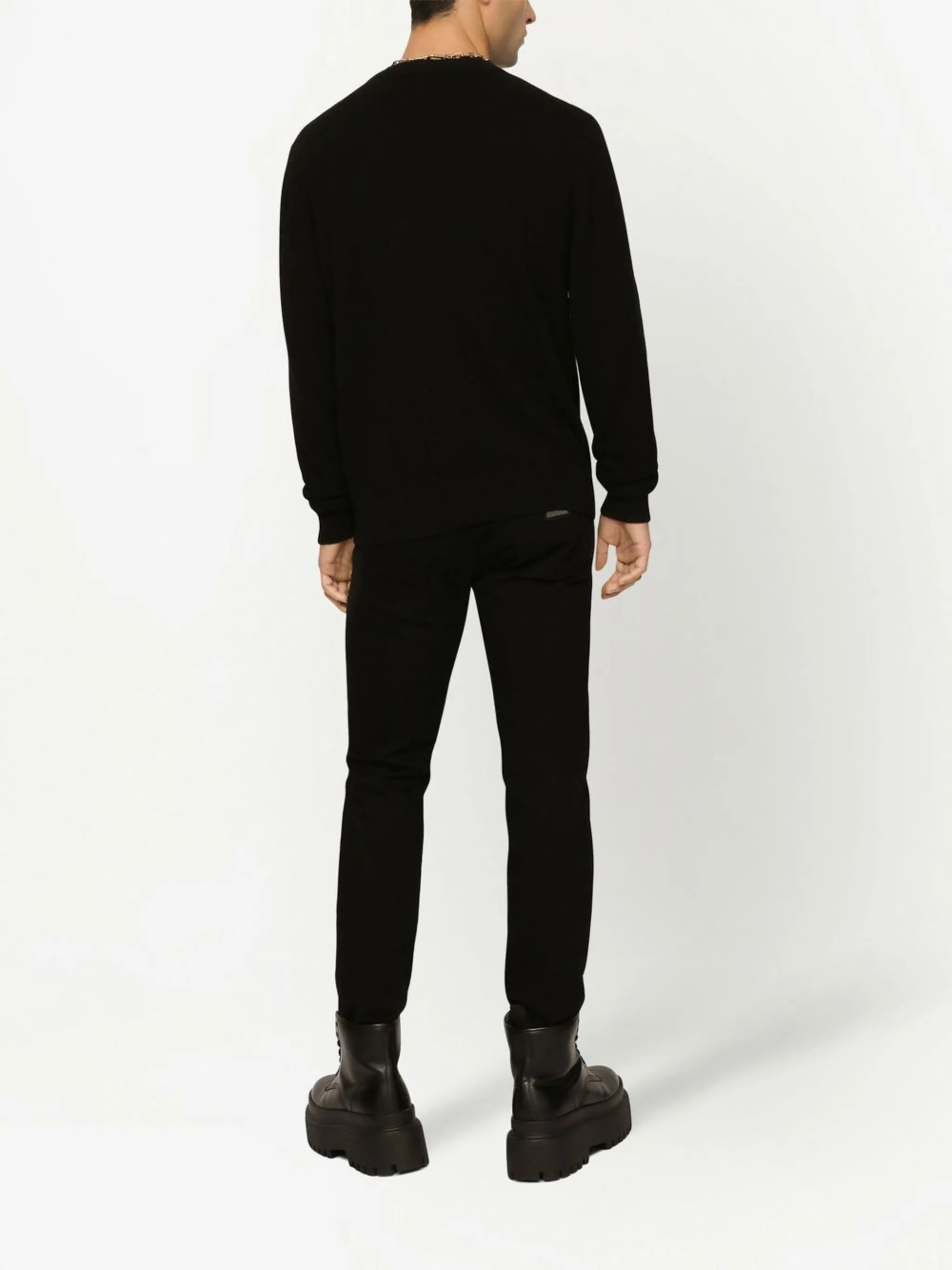 logo-appliqué slim-cut jeans - 4