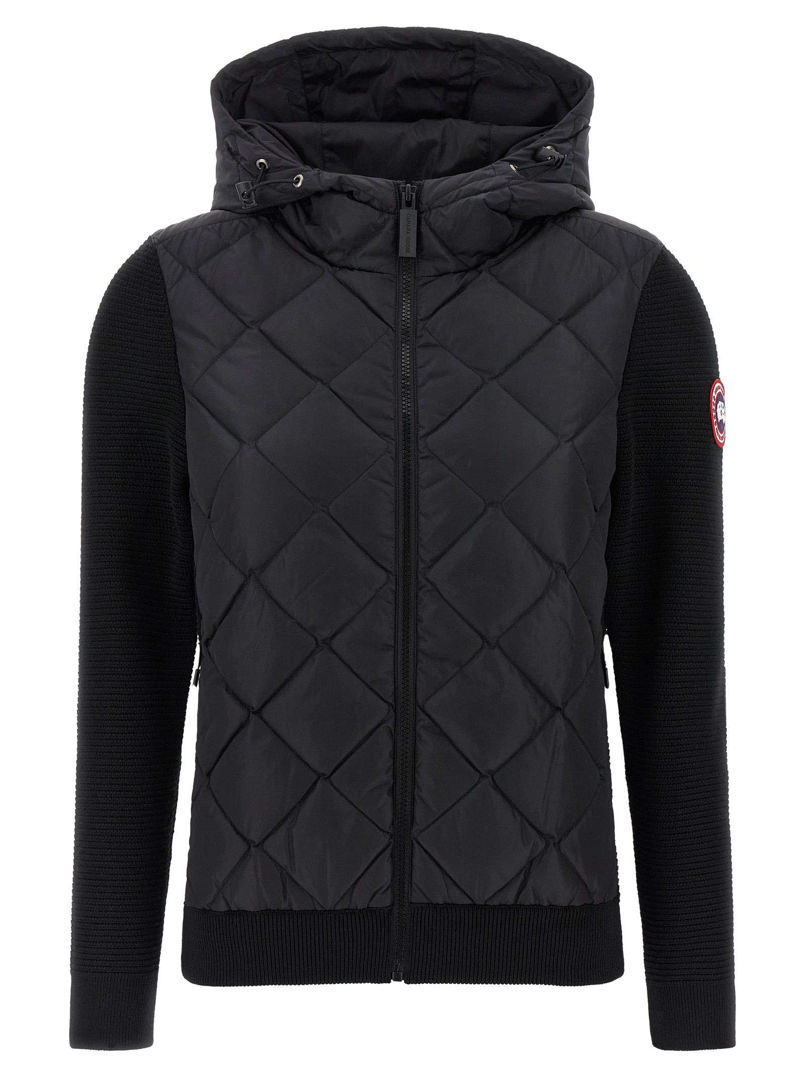 Hybridge® Quilted Knit Puffer Jackets Black - 1