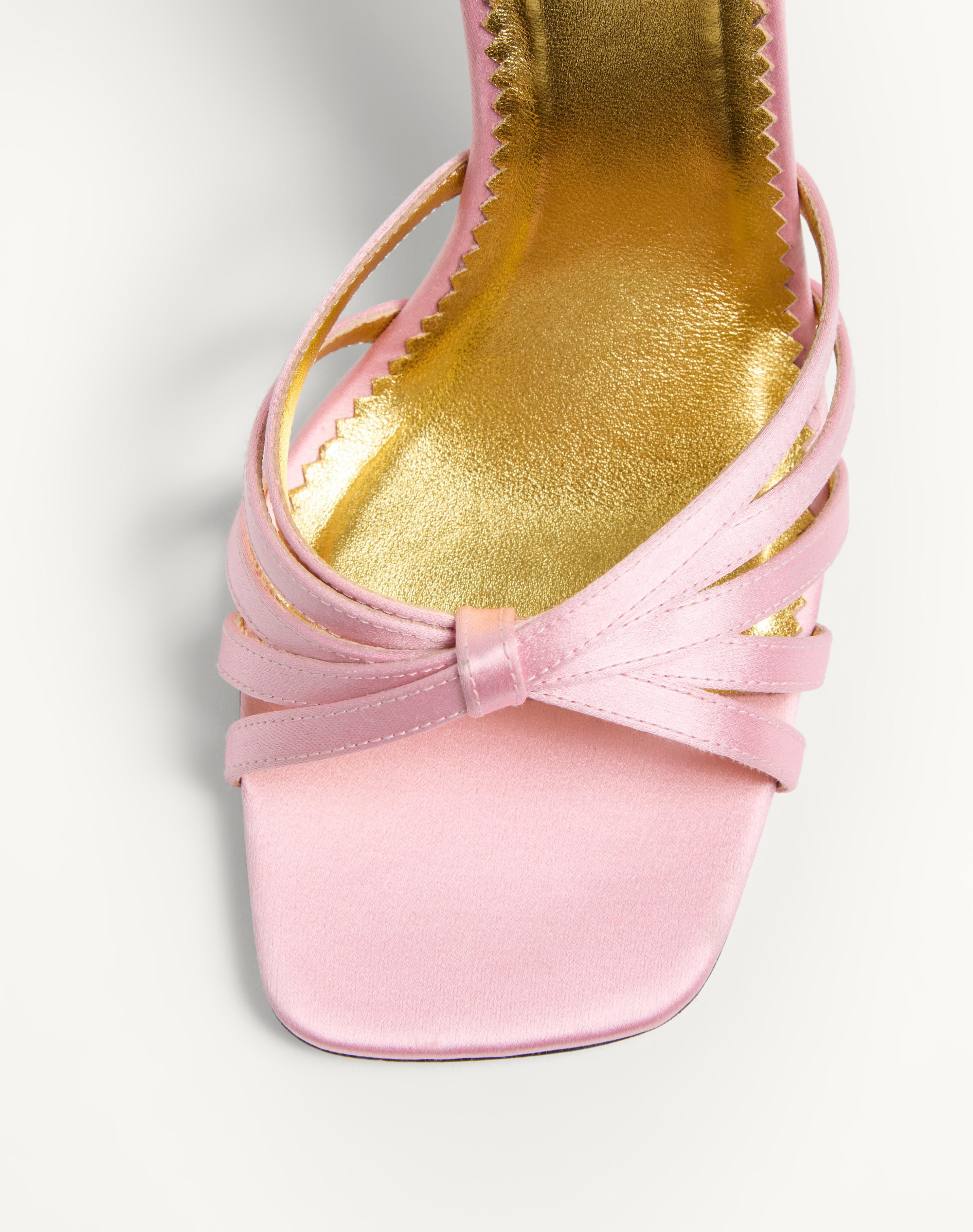 PRESHOES SATIN SANDAL WITH CRYSTALS 90MM - 6