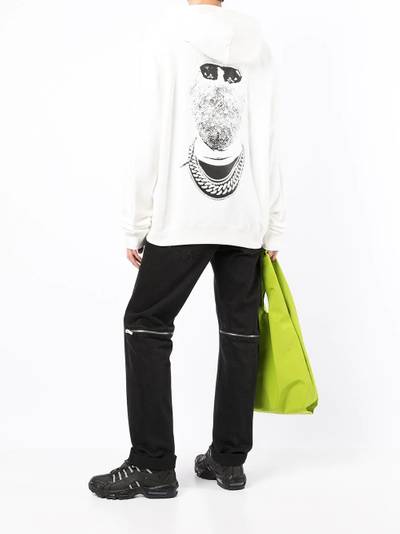 ih nom uh nit graphic-print hoodie outlook