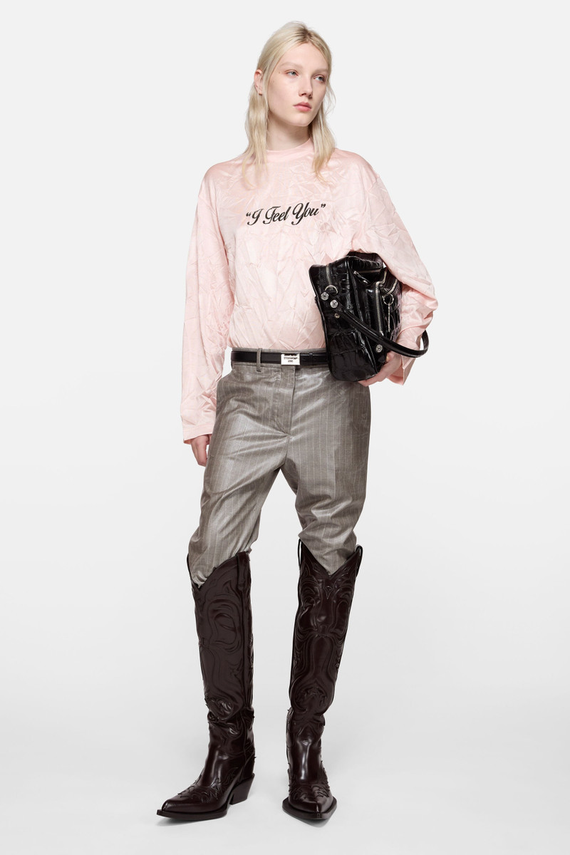 Acne Studios Graphic t-shirt - relaxed - Powder pink outlook