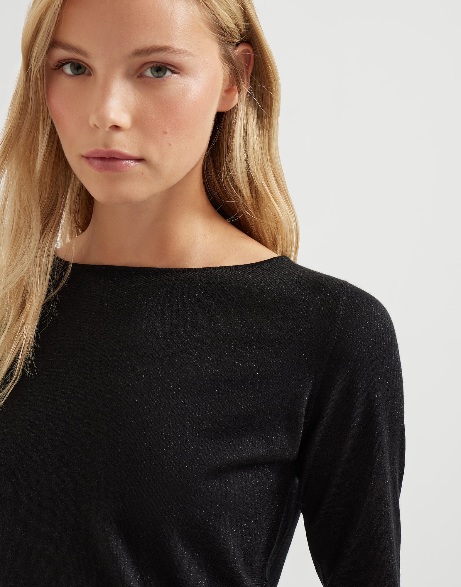 Cashmere and silk sparkling lightweight sweater - 3