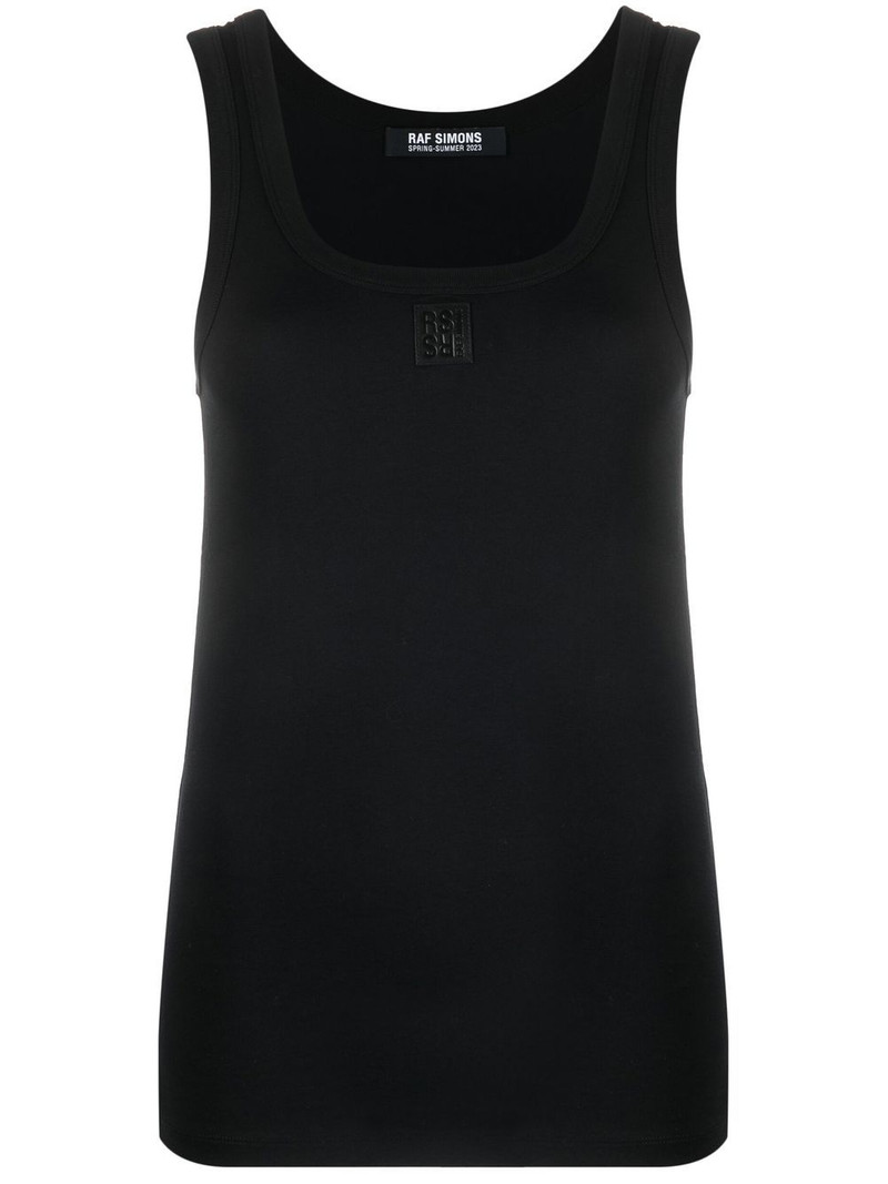 scoop-neck sleeveless top 1