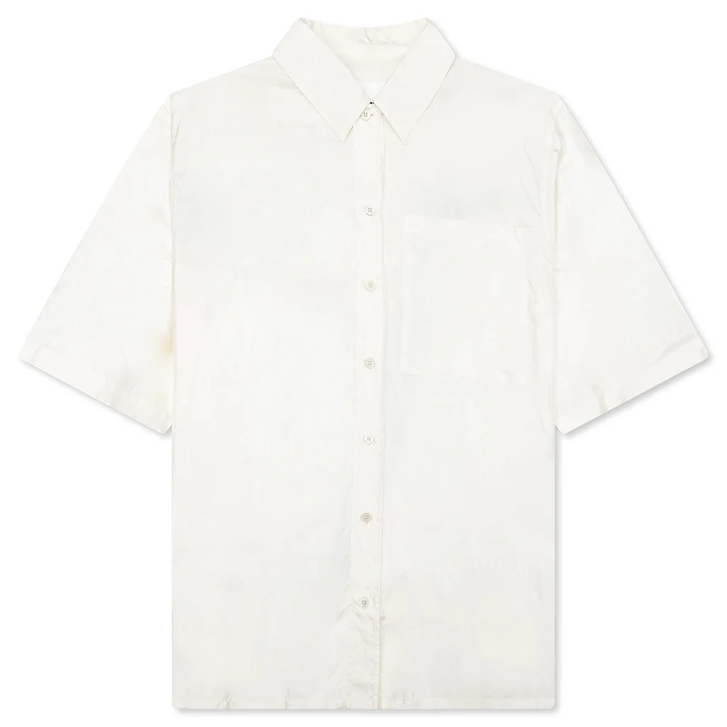 SILK AND NYLON SHIRT - EGGSHELL - 1