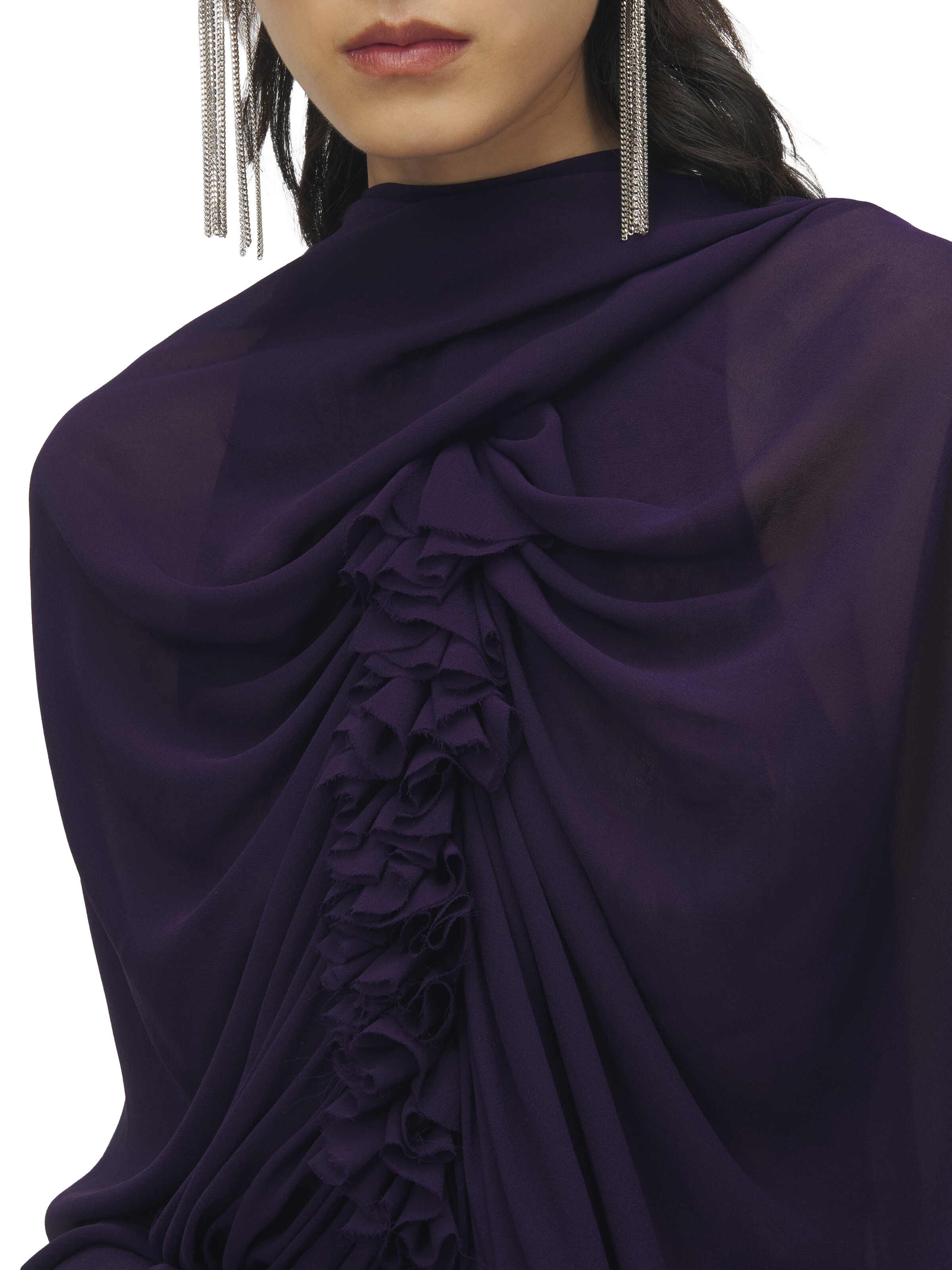 Draped Evening Dress - 5