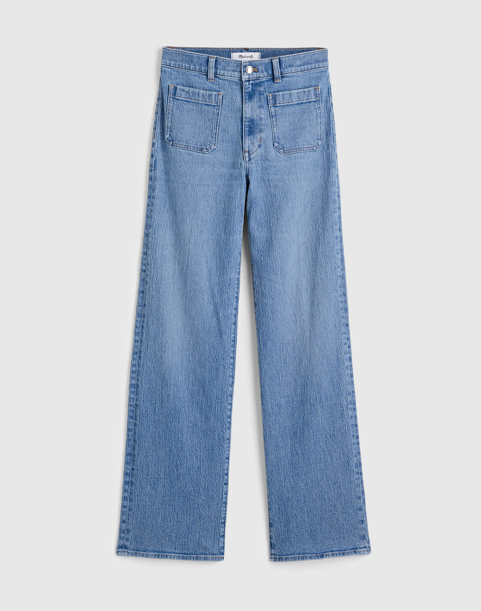 The Emmett Wide-Leg Full Length Jean: Patch Pocket Edition - 1