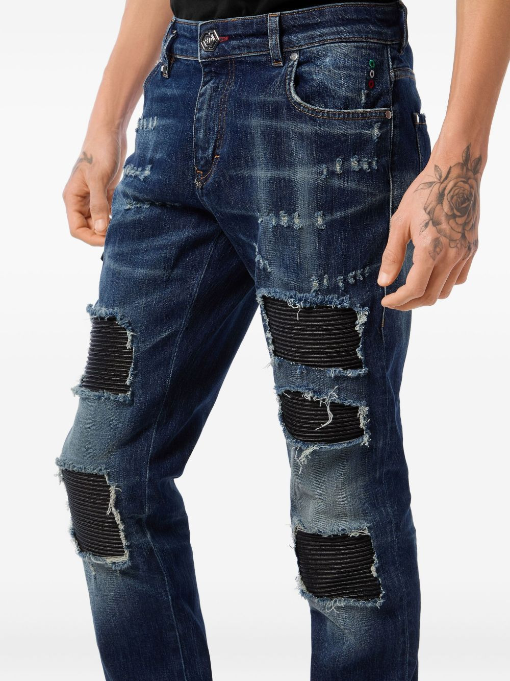distressed jeans - 4