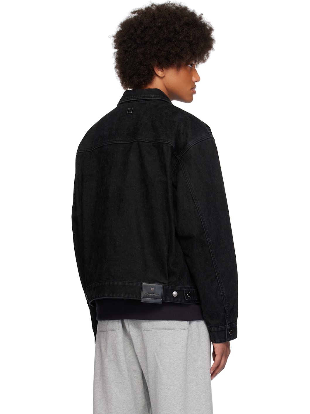 Black Regular Denim Jacket - 3