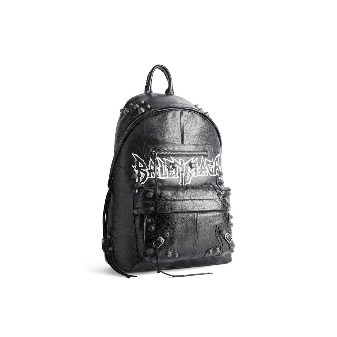 Men's Le Cagole Men Backpack Diy Metal  in Black - 2