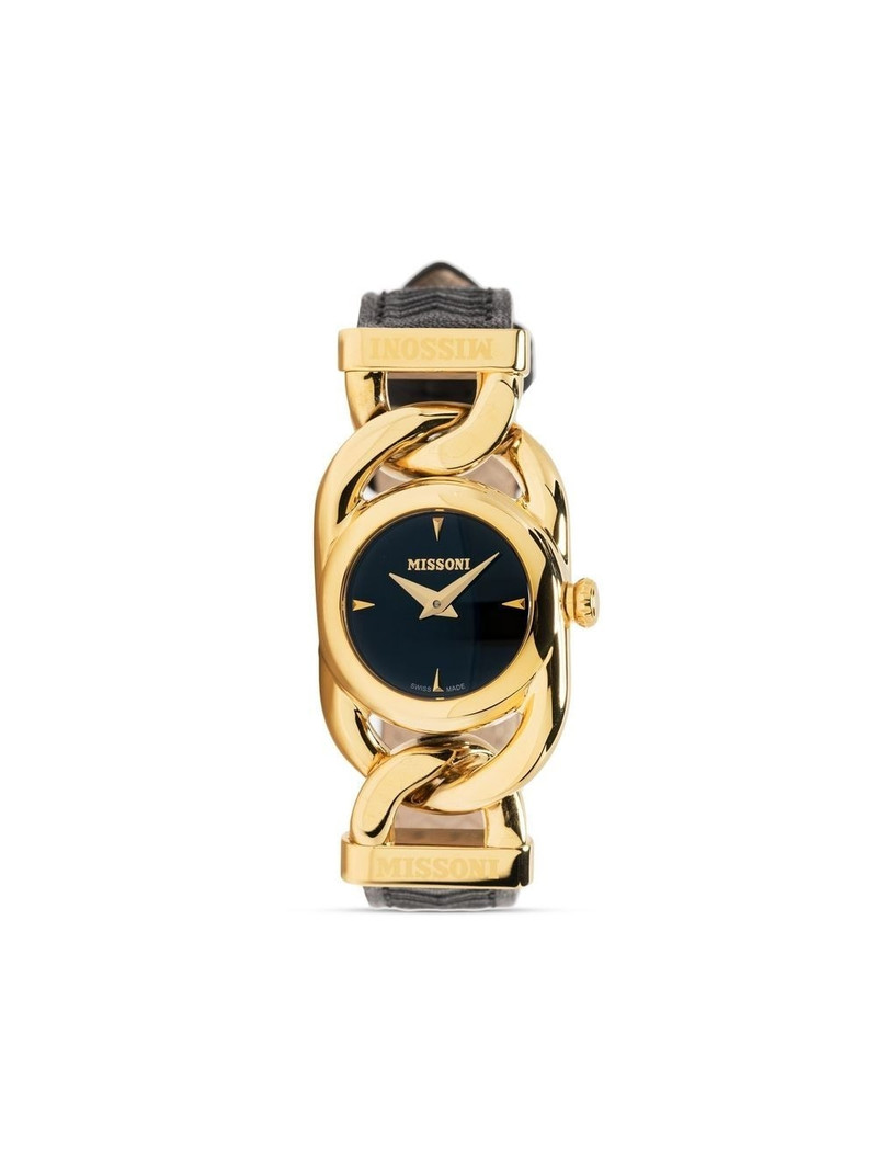 Gioiello zigzag-embossed strap 22mm 1