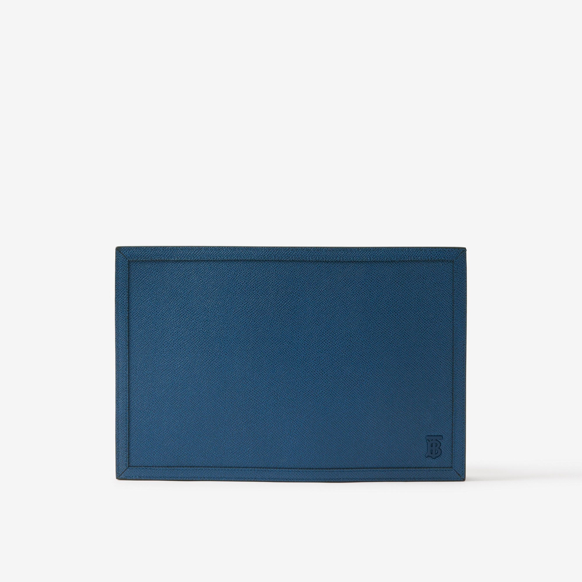 Grainy Leather TB Zip Pouch - 1