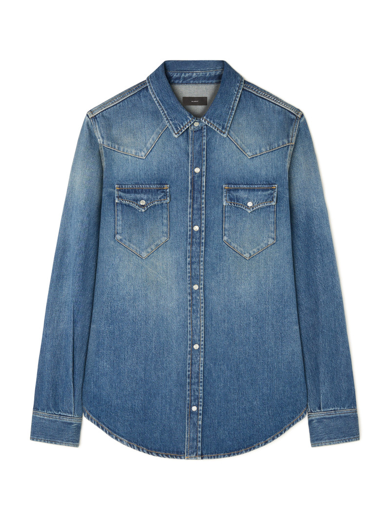 Medium Wash Denim Shirt 1