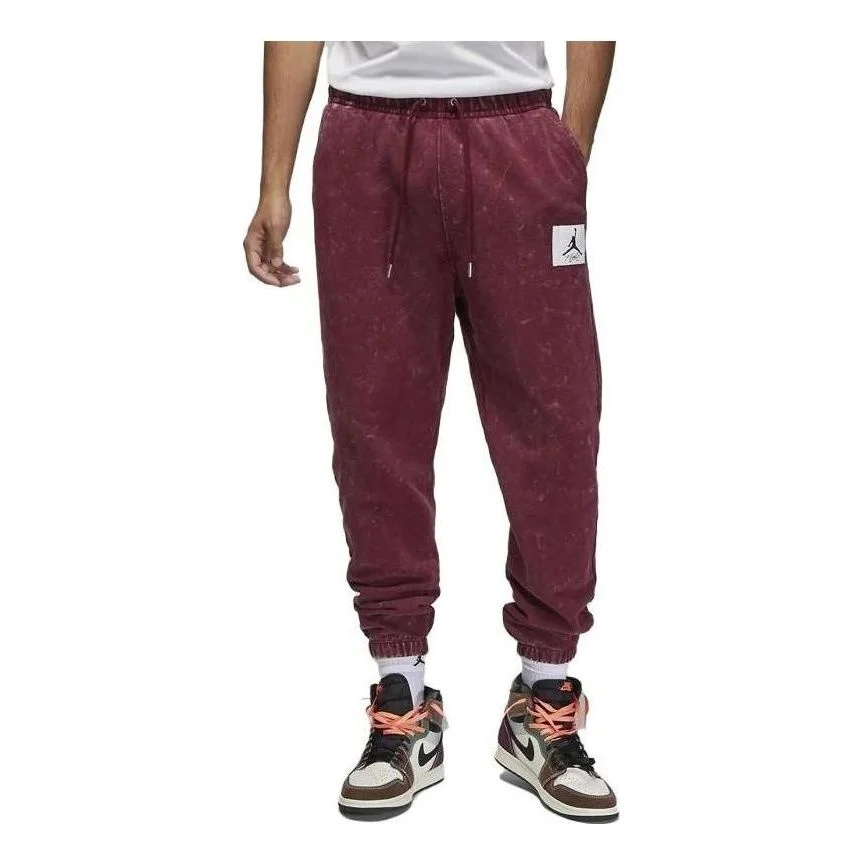 Air Jordan Flight Fleece Washed Trousers 'Cherrywood Red' DR3089-680 - 1
