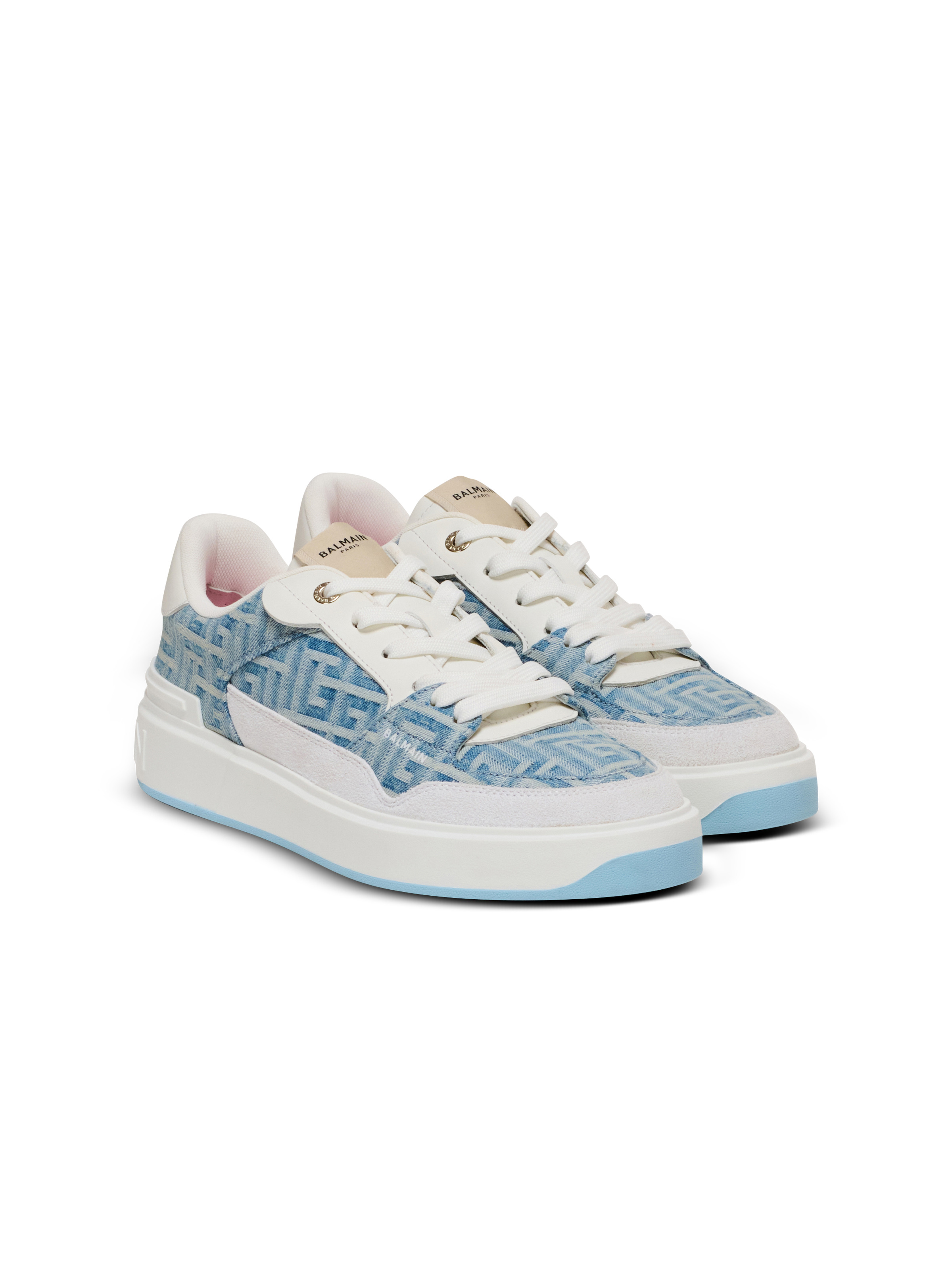 B-Court Flip trainers in monogrammed PB Labyrinth denim - 2