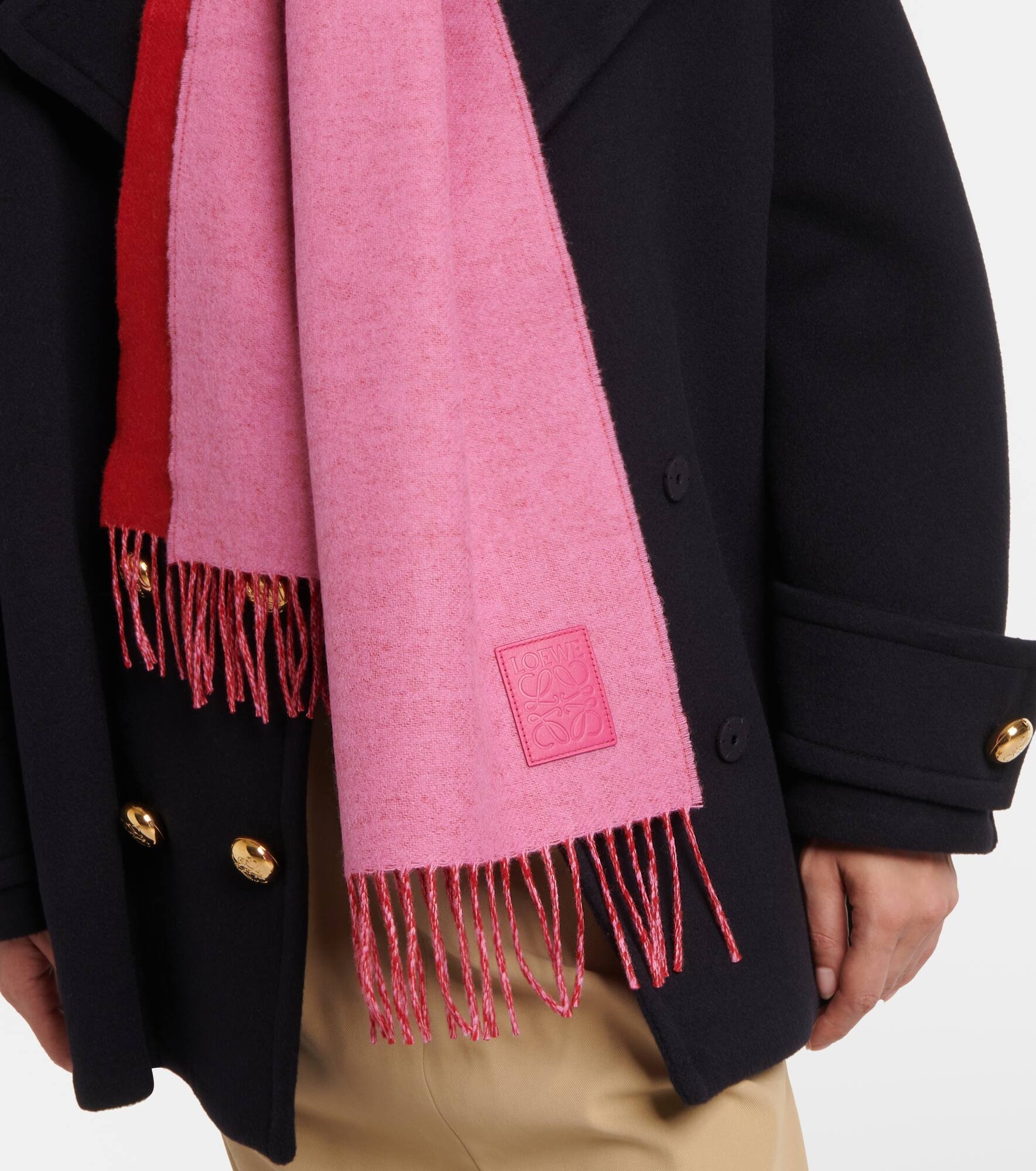 Wool and cashmere scarf - 3