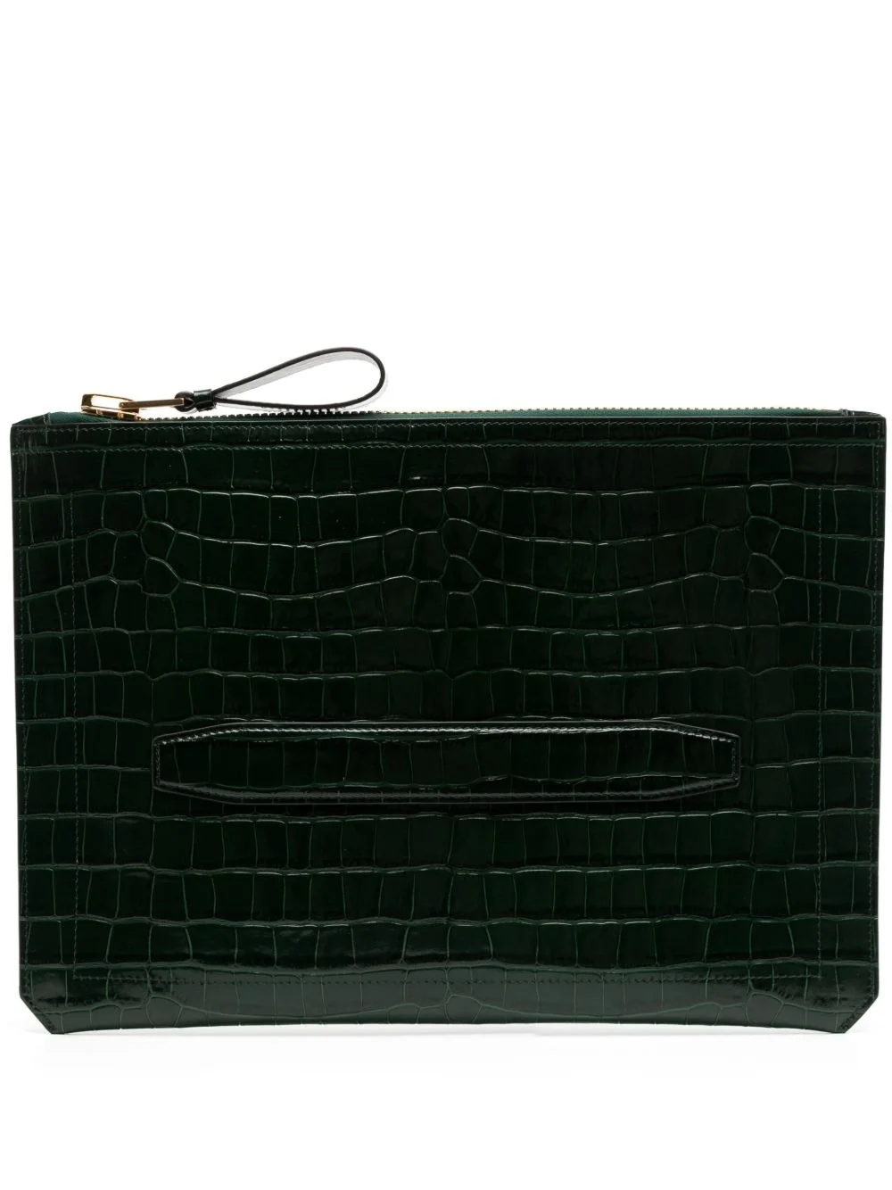 leather clutch bag - 1