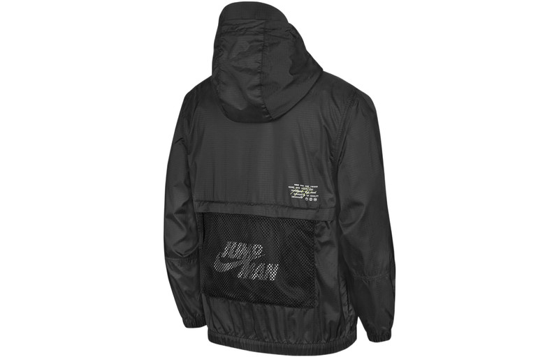 Jordan Air Jordan Jumpman Statement Solid Color Logo Hooded Jacket Black DM1868-010 outlook
