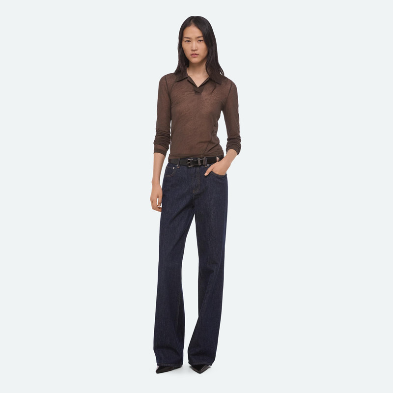 Helmut Lang TWISTED LONG-SLEEVE POLO outlook