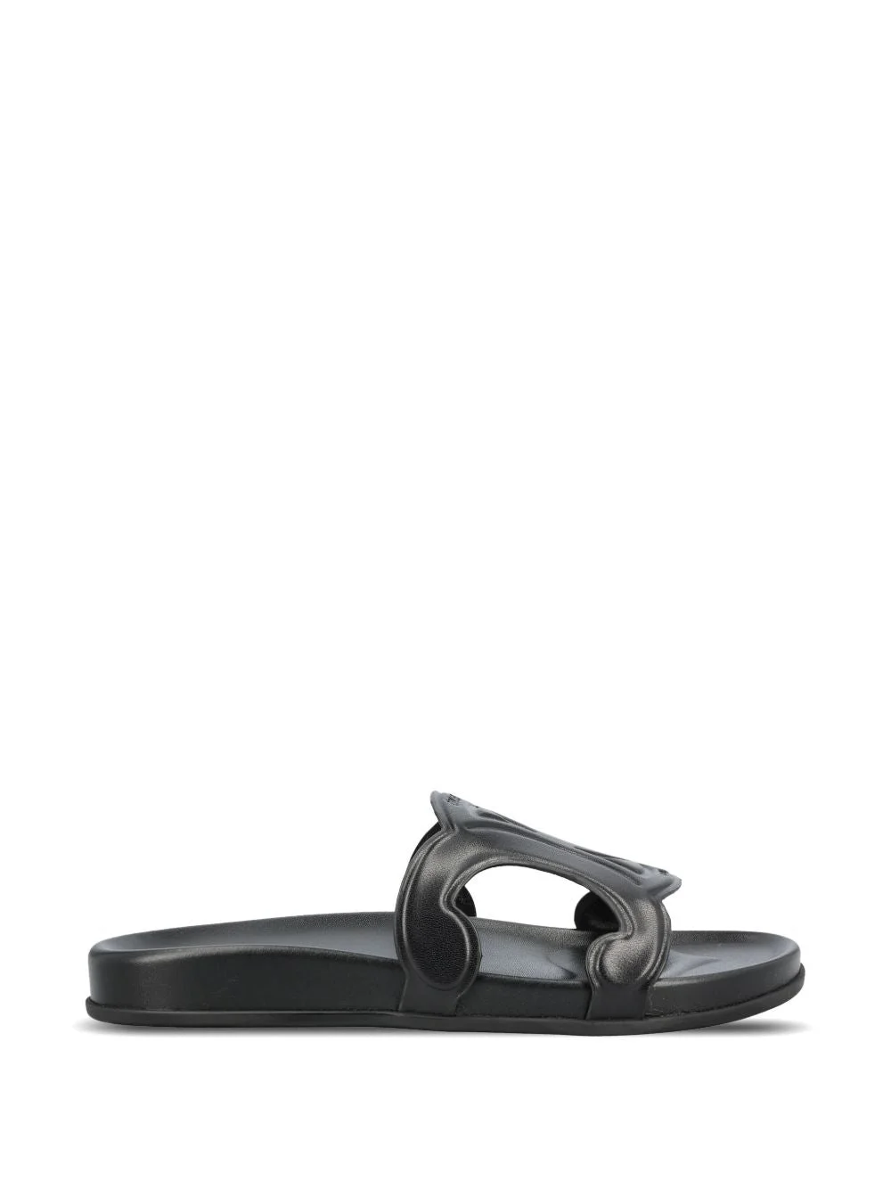 Celine Women Triomphe Suede Leather Slides - 1