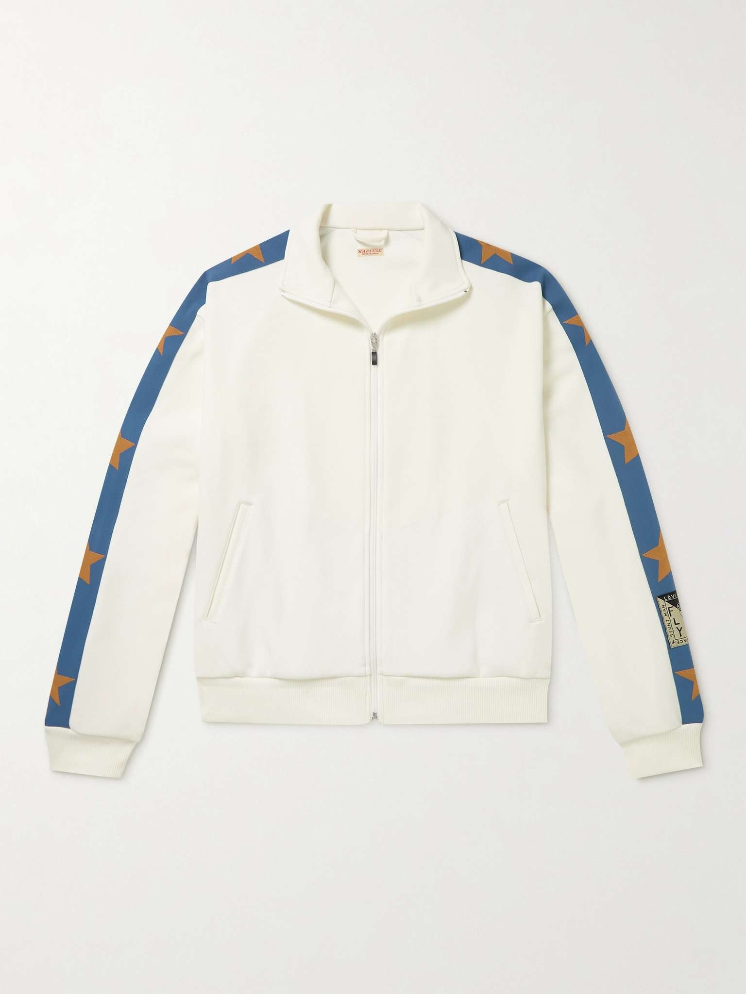 Webbing-Trimmed Jersey Track Jacket - 1