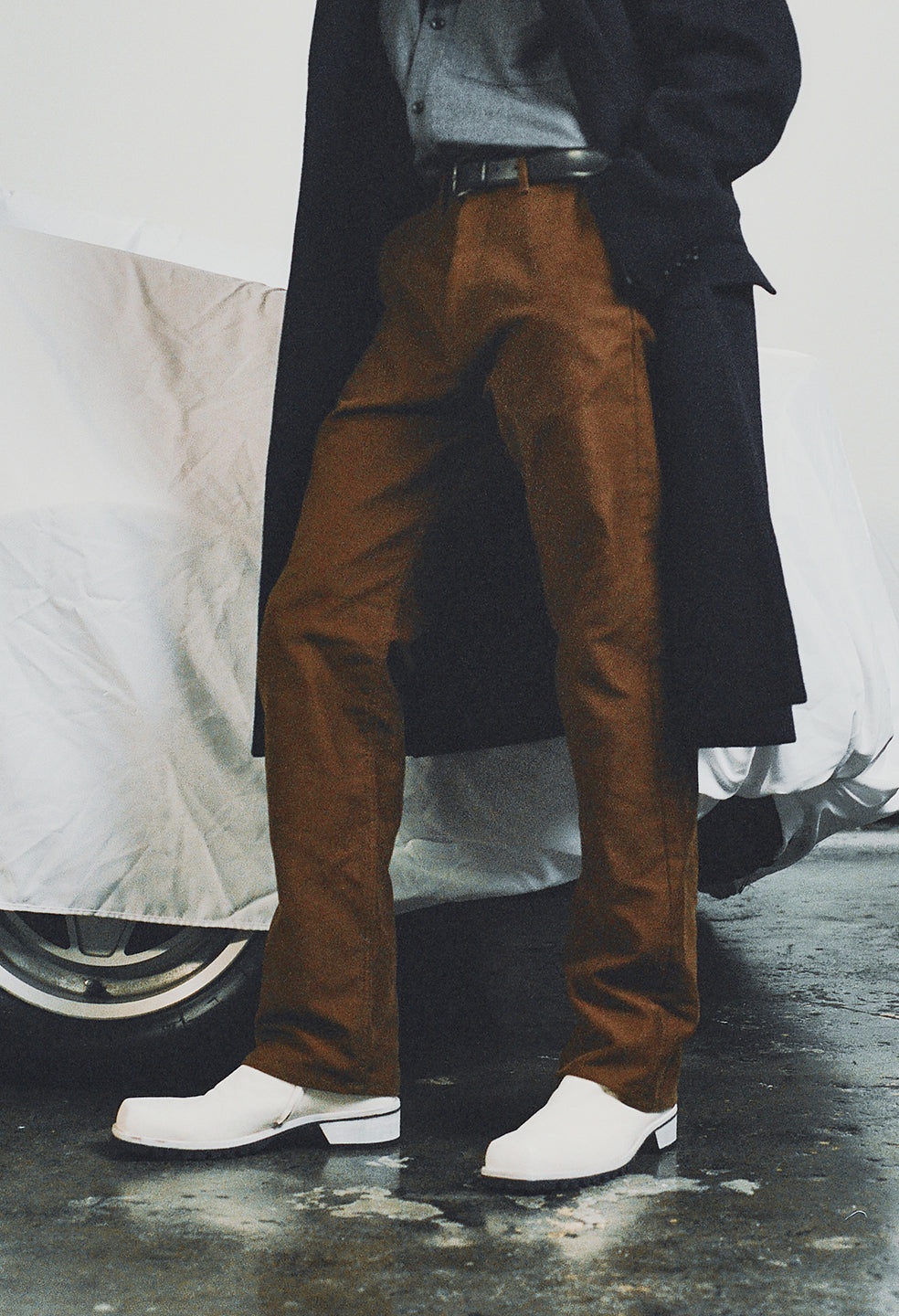 HIGH RISE STRAIGHT MOLESKIN PANT - 7