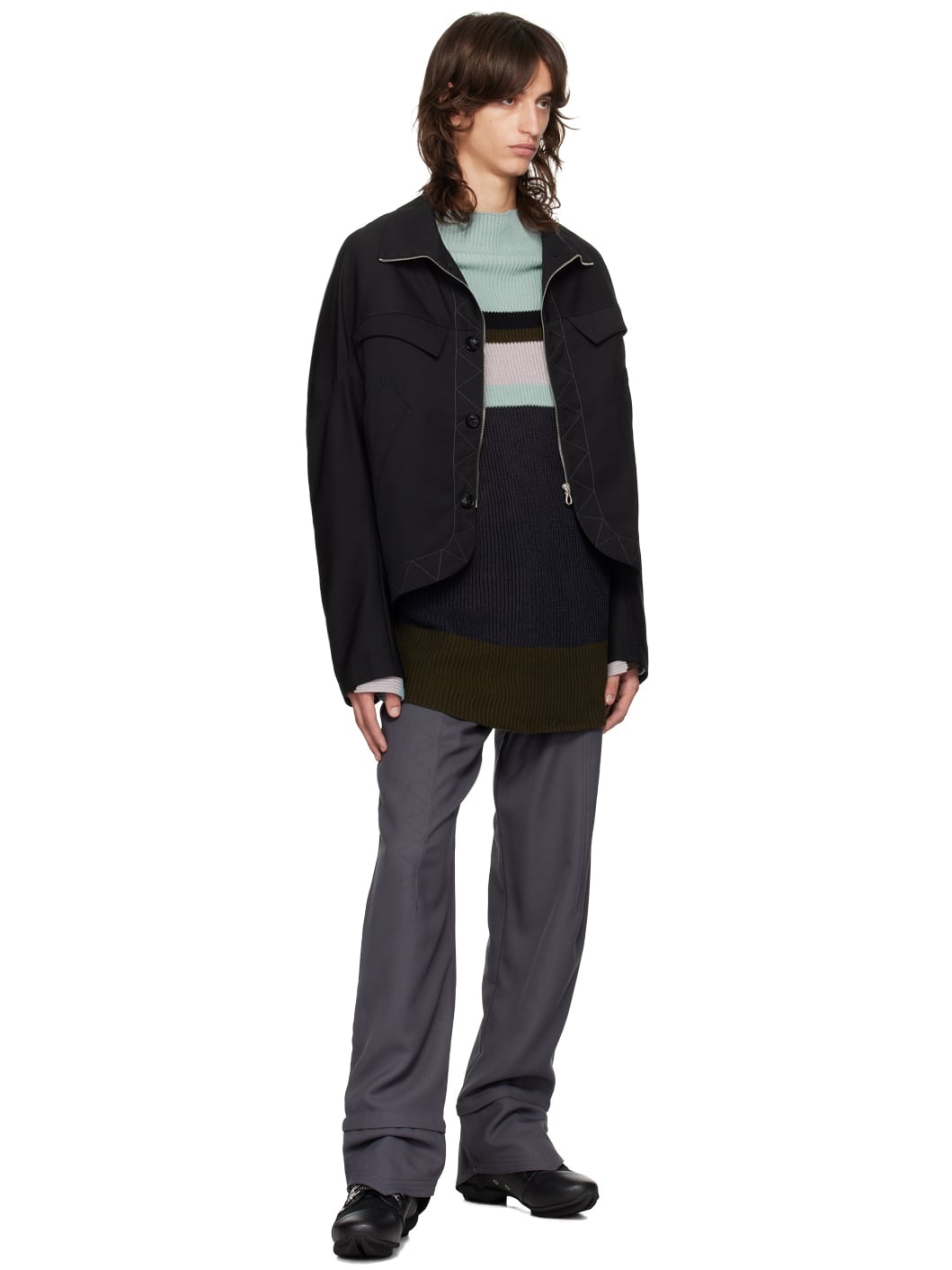 Gray Jacklight Trousers - 4