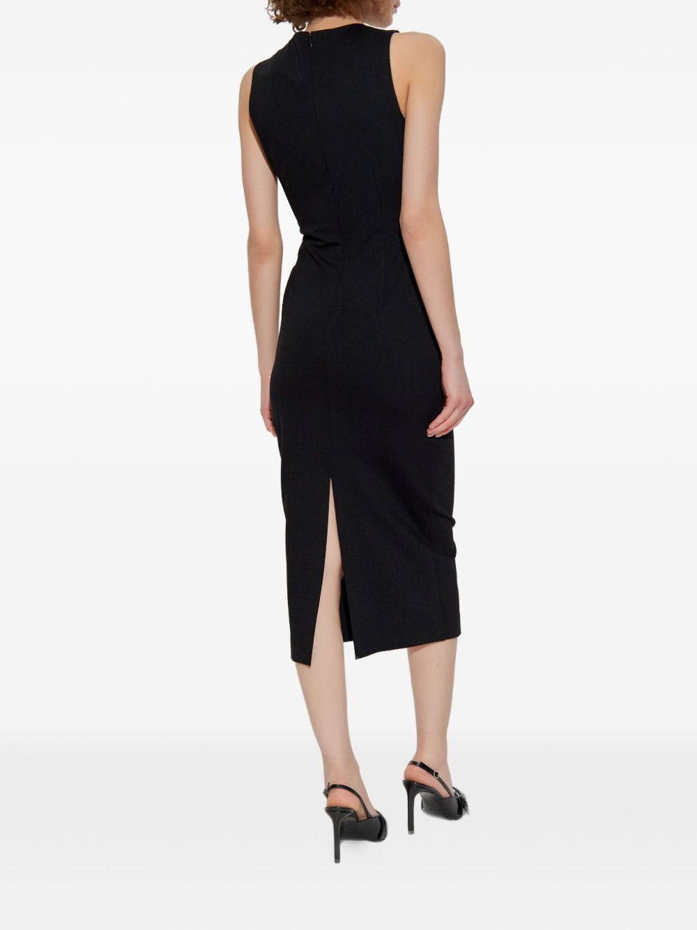 cut-out buckle midi dress - 3