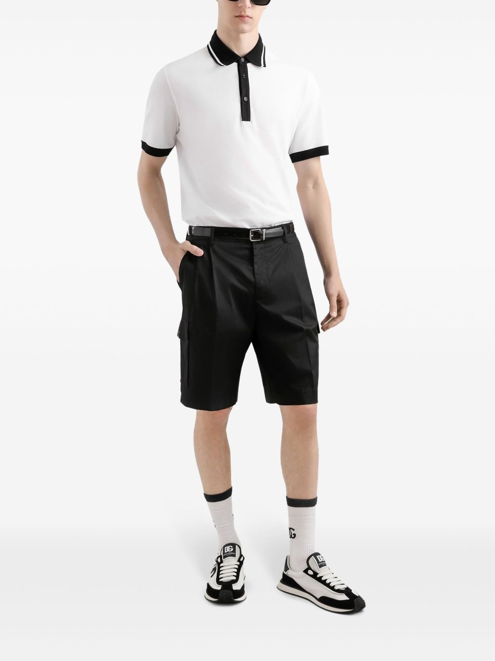 pleated cargo shorts - 2