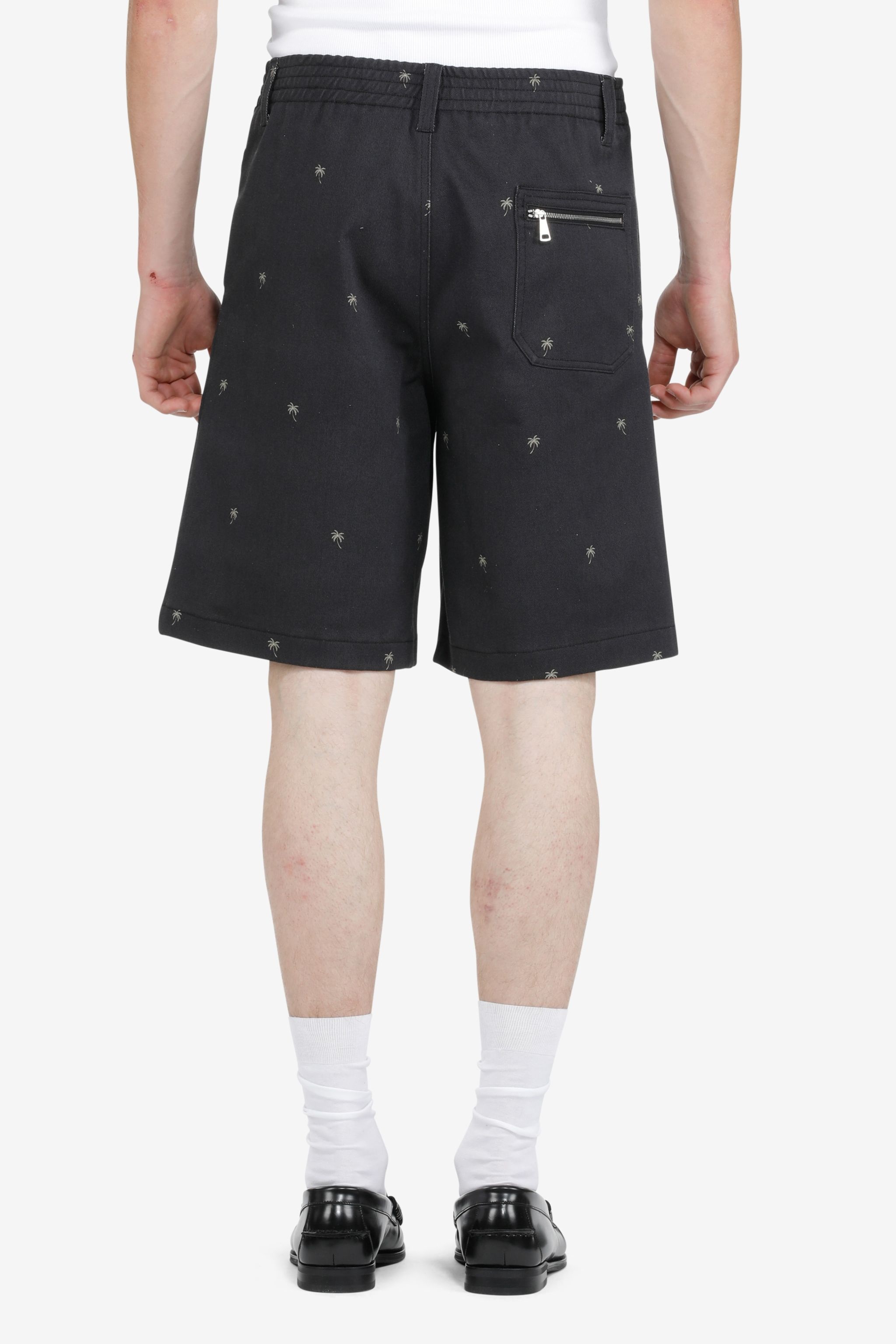 PALM TREE WIDE-LEG SHORTS - 2