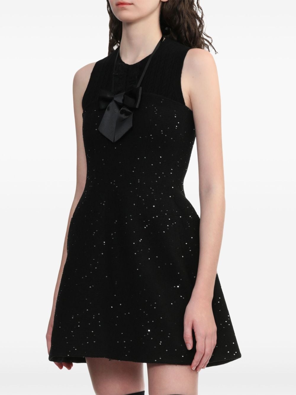 bow halterneck dress - 3