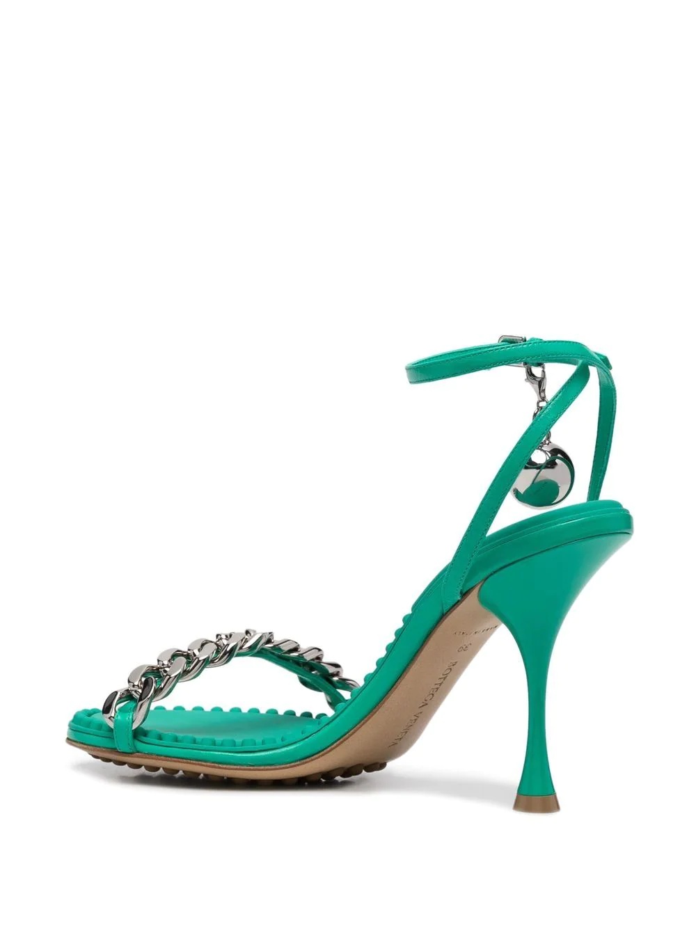 Dot leather 90mm sandals - 3
