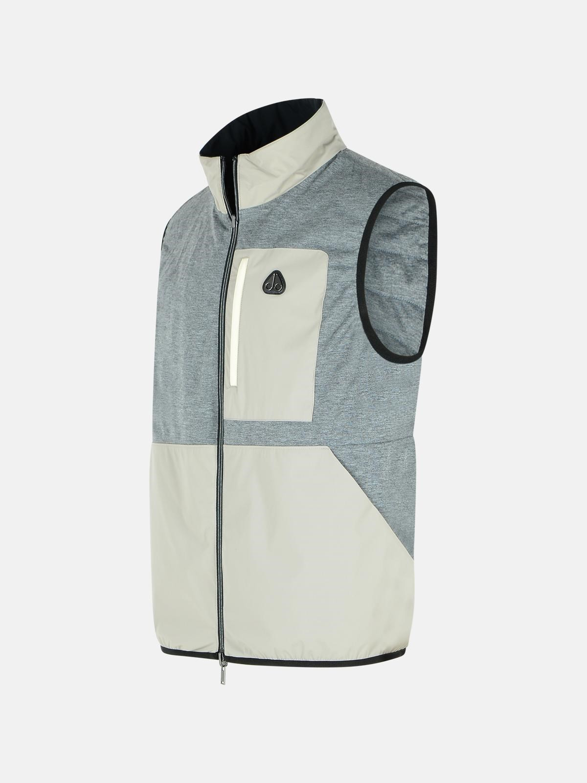 'DOMINION' BLACK NYLON BLEND VEST - 5