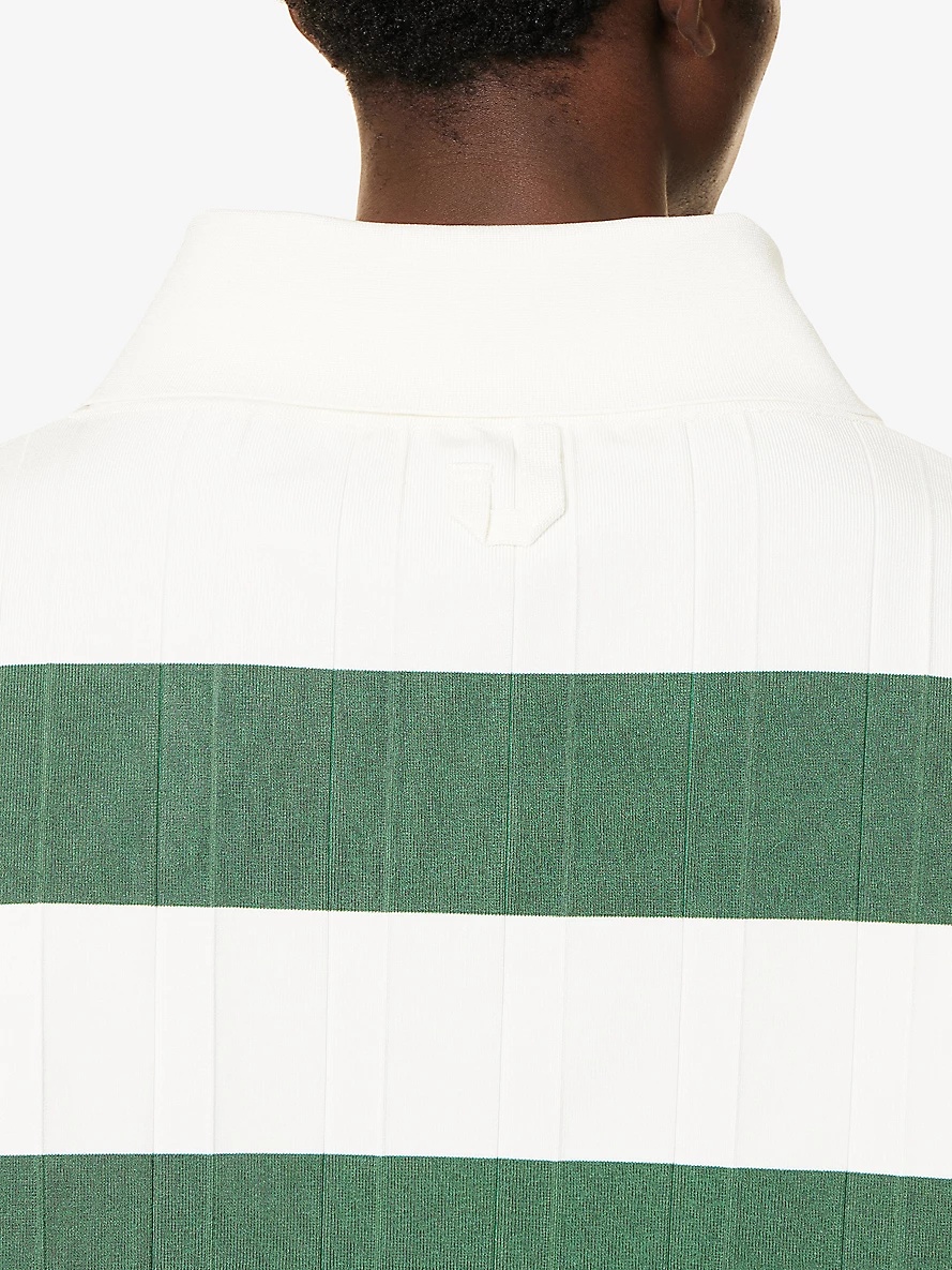 Le Polo Bimini stripe-pattern stretch-knit polo shirt - 6