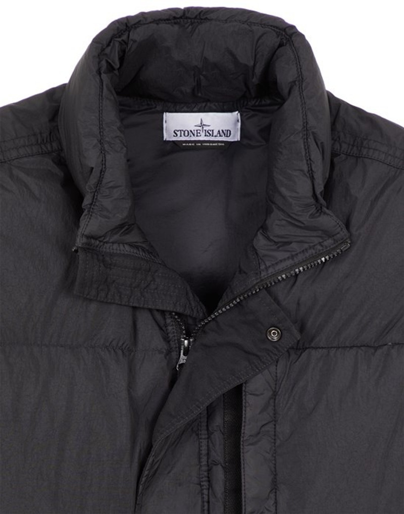 G0423 GARMENT DYED CRINKLE REPS RECYCLED NYLON DOWN BLACK 3