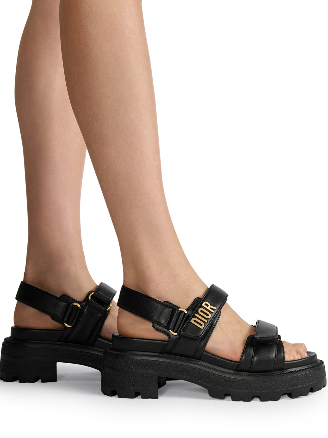 【関税&送料込】Dior Dioract Platform Sandal Dioract Platform Sandal Cotton Embroidered with Deep Blue