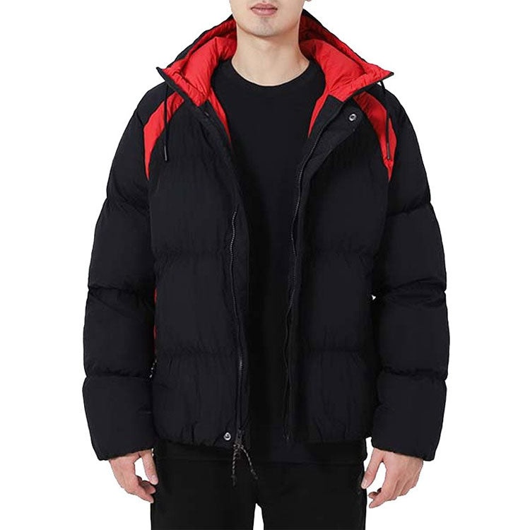 Air Jordan Contrasting Colors Printing Stay Warm hooded Jacket Black DA9807-010 - 3