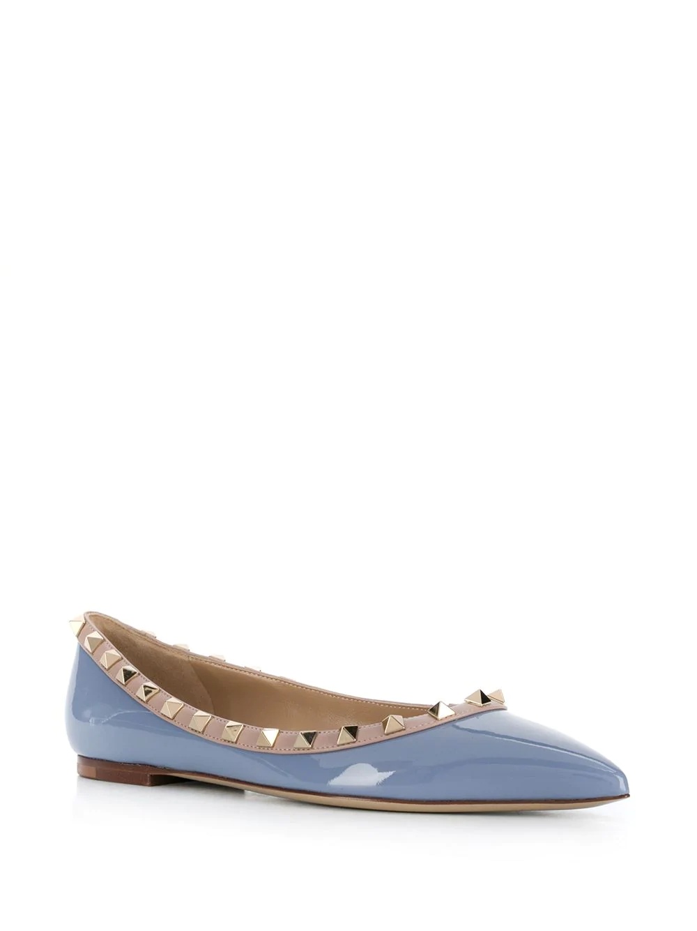 Rockstud-embellished ballerina shoes - 2