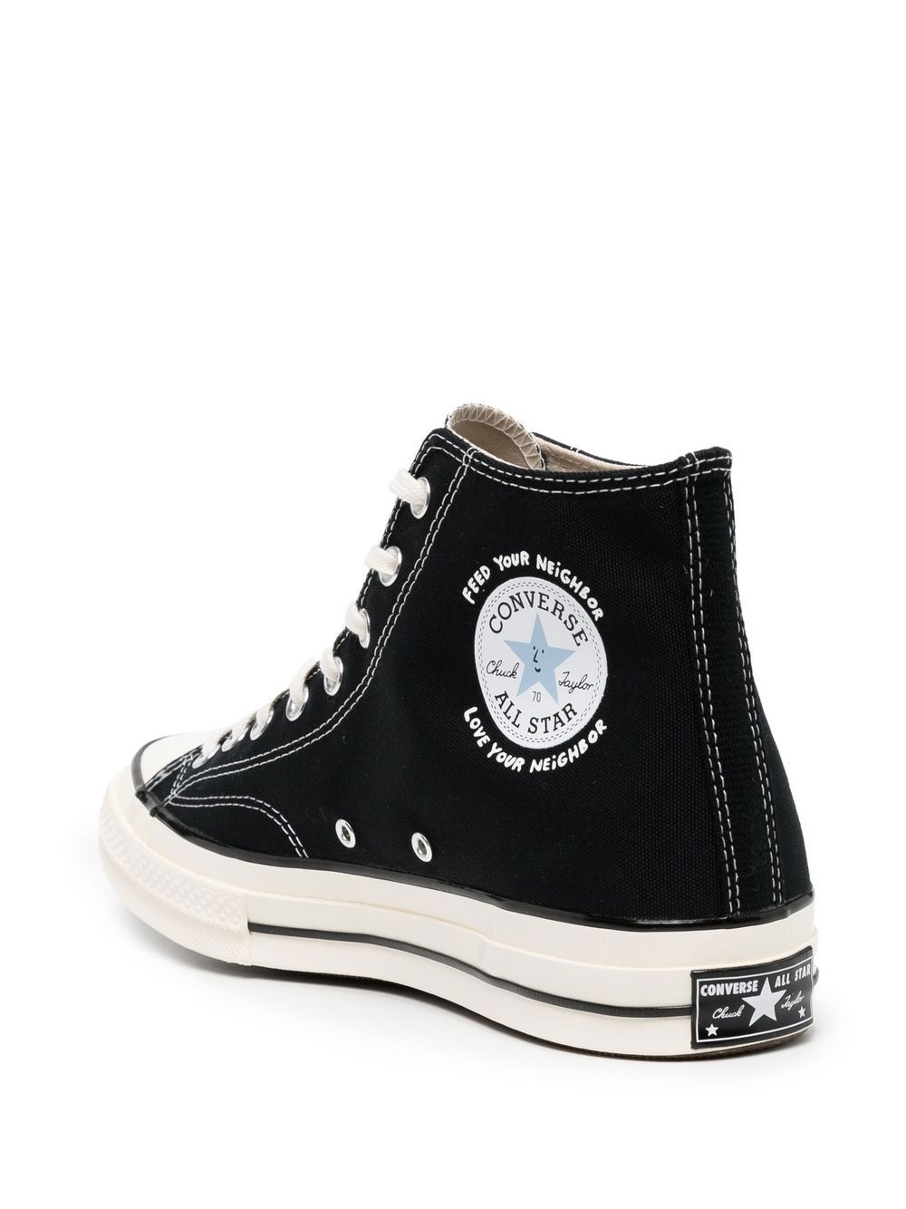 cartoon-print hi-top sneakers - 3