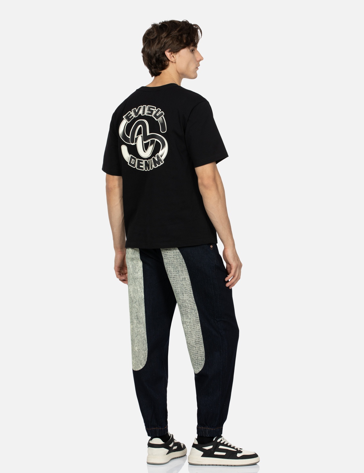 DAICOCK PRINTED FASHION FIT DENIM JOGGERS - 3