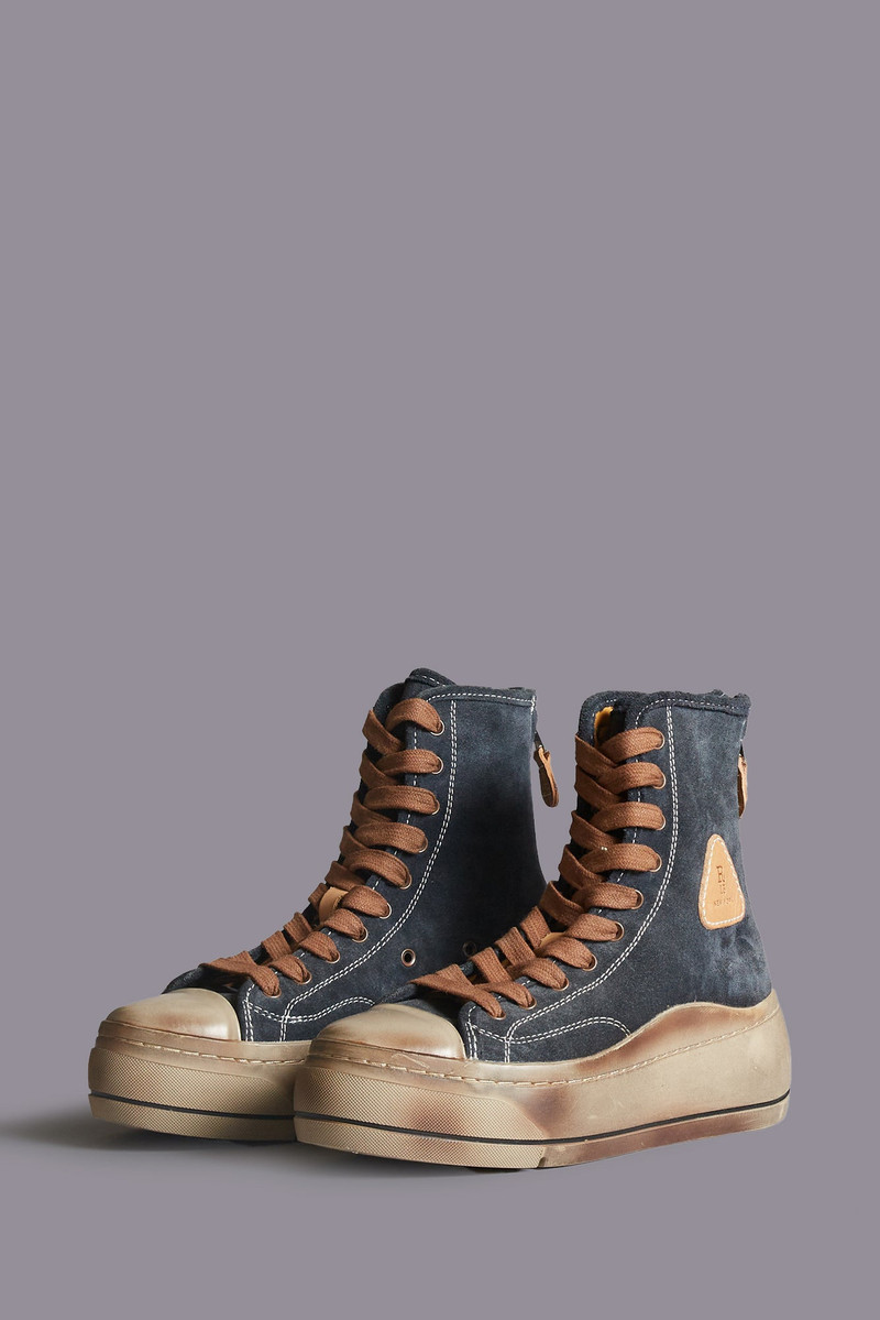 R13 DISTRESSED TALL KURT - WASHED NAVY SUEDE outlook